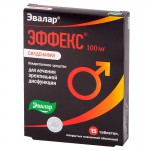 ЭФФЕКС Силденафил, таблетки покрытые пленочной оболочкой 100 мг 15 шт