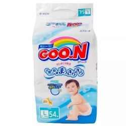 Подгузники, Goon (Гун) 9-14 кг р. l 54 шт