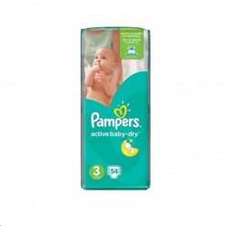 Подгузники, Pampers (Памперс) 5-9 кг р. 3 №54 актив беби драй миди